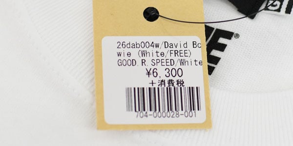 GOOD ROCK SPEED [グッドロックスピード] David Bowie TOUR'83 T-SHIRT