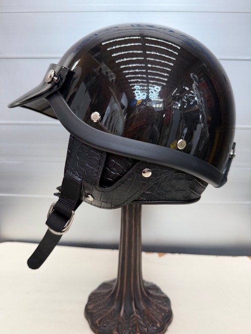 オーシャンビートル OCEANBEETLE ショーティー4 別注ブラックメタリック 各サイズ有り Wストラップstyle 本皮クロコダイル調型押し仕様 インナーサテン仕様！ 送料無料！