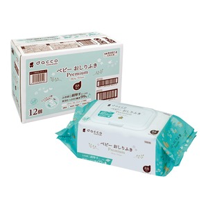 【在庫のみ】dacco(ダッコ) ベビーおしりふき ふた付 プレミアム 1056枚(88枚入×12個) ふわぽこ超厚手シート たっぷり純水99% 84615