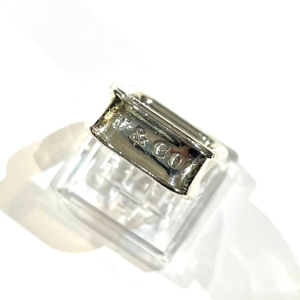 TIFFANY&CO.】【6-7号】2409 T&CO 1837 スクエアリング／シルバー925