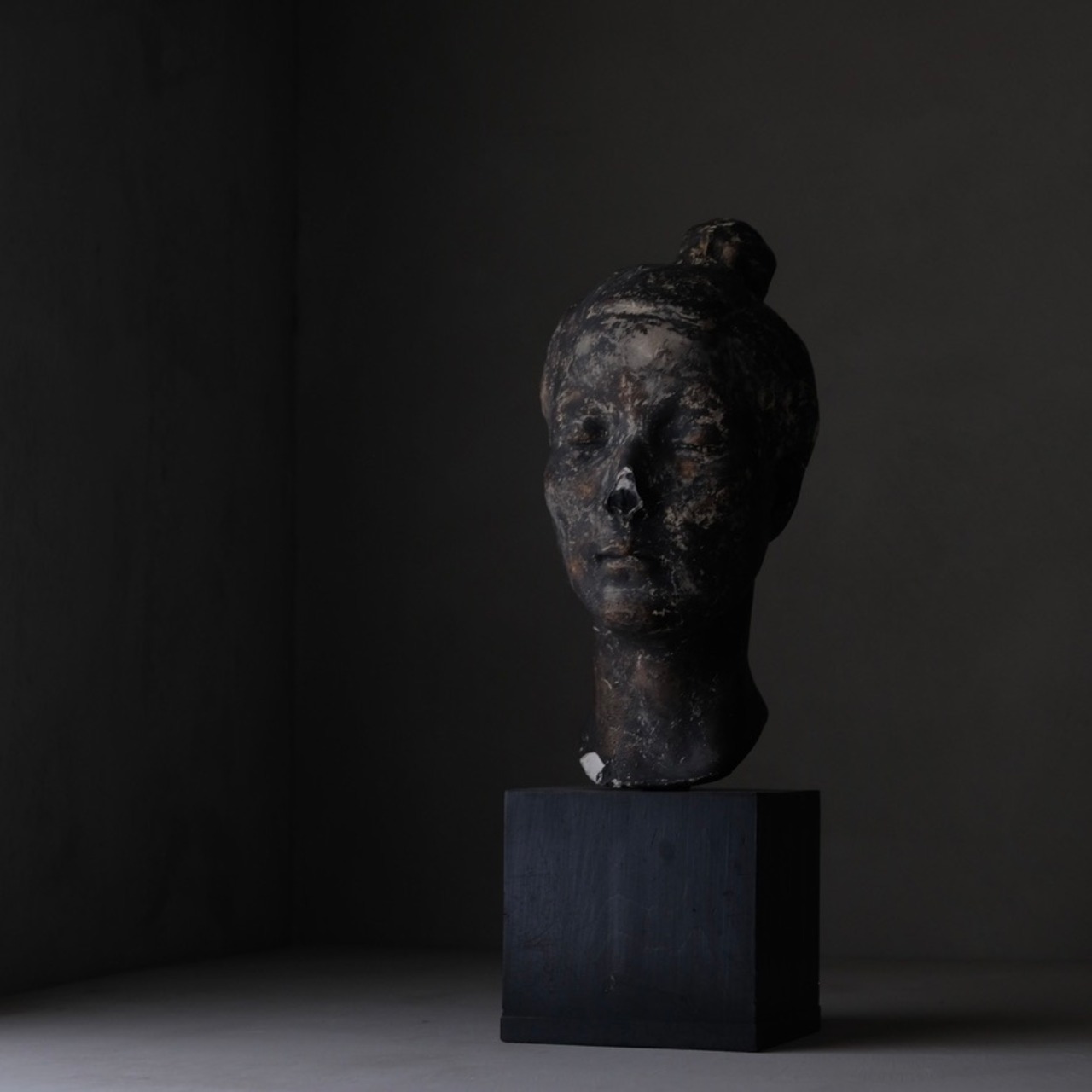 Plaster statue
