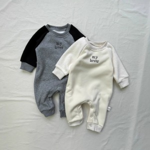 【BABY】冬作厚手ラウンドネック連体服
