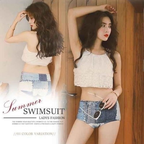 水着ビキニ3点セットレディ—スフード付きパーカスタイルビキニ体型カバー大きいサイズありママ水着温泉スポーツ水着スイミングプール