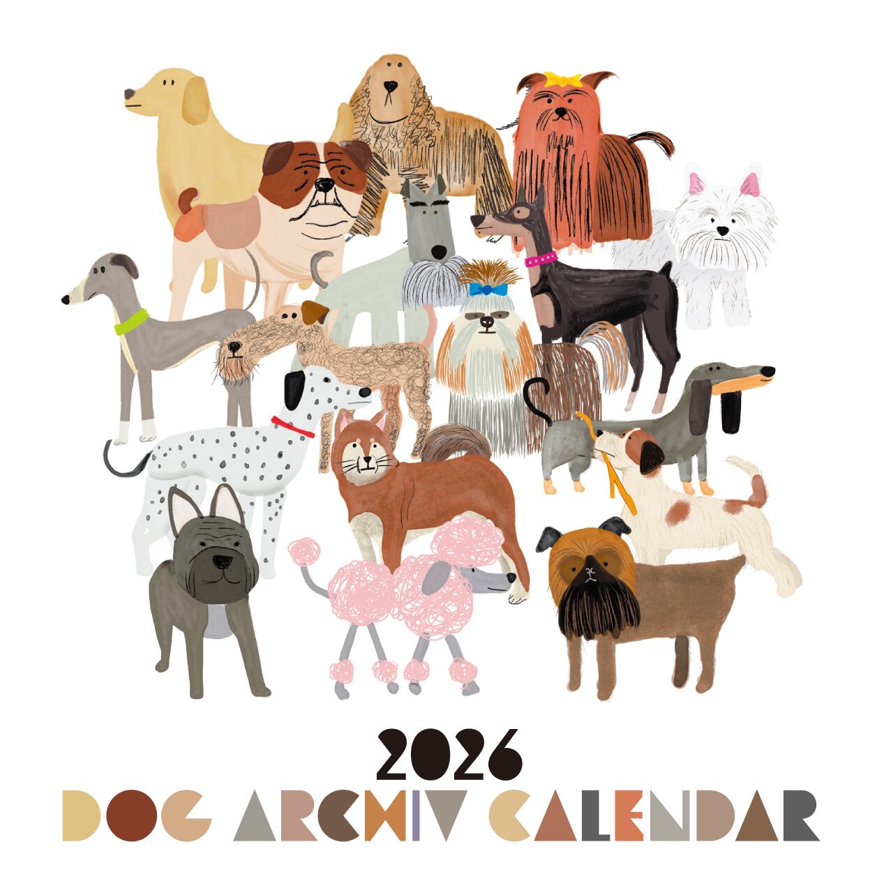 2026年 カレンダー DOG ARCHIV CALENDAR