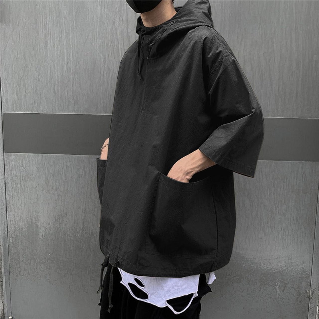 Short-sleeved hooded T-shirt(MT1604)