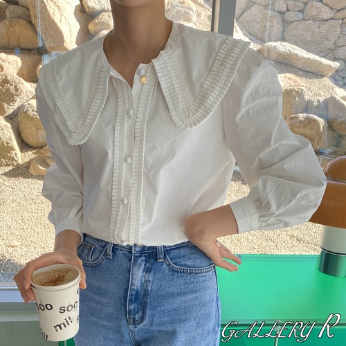 トップス　ブラウス　白シャツ