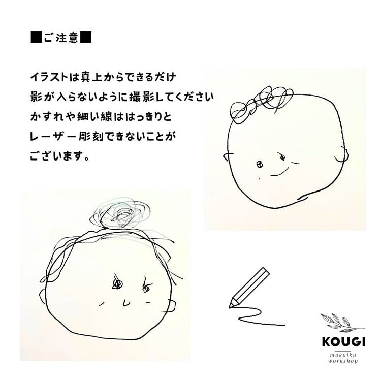 似顔絵パネル】卒園・敬老の日にじいじばぁばへ・文字入れも可 | KOUGI
