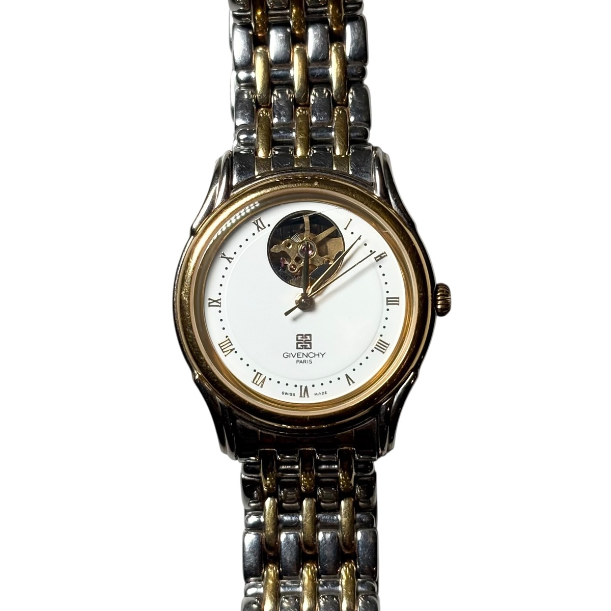 GIVENCHY open dial automatic watch | NOIR ONLINE