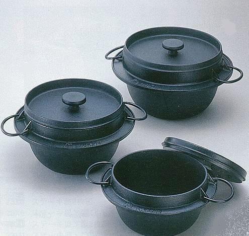 南部鉄鍋 五進 フタ付き ごはん鍋 5合炊き | 田舎暮らし屋｜南部鉄器通販.com