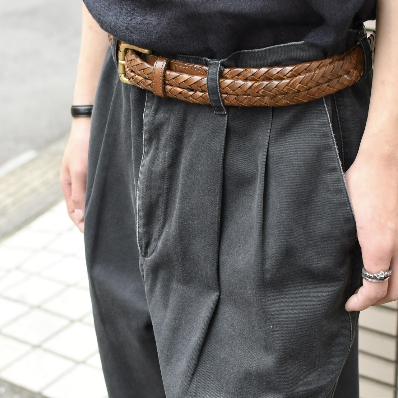 Dockers black chino trousers