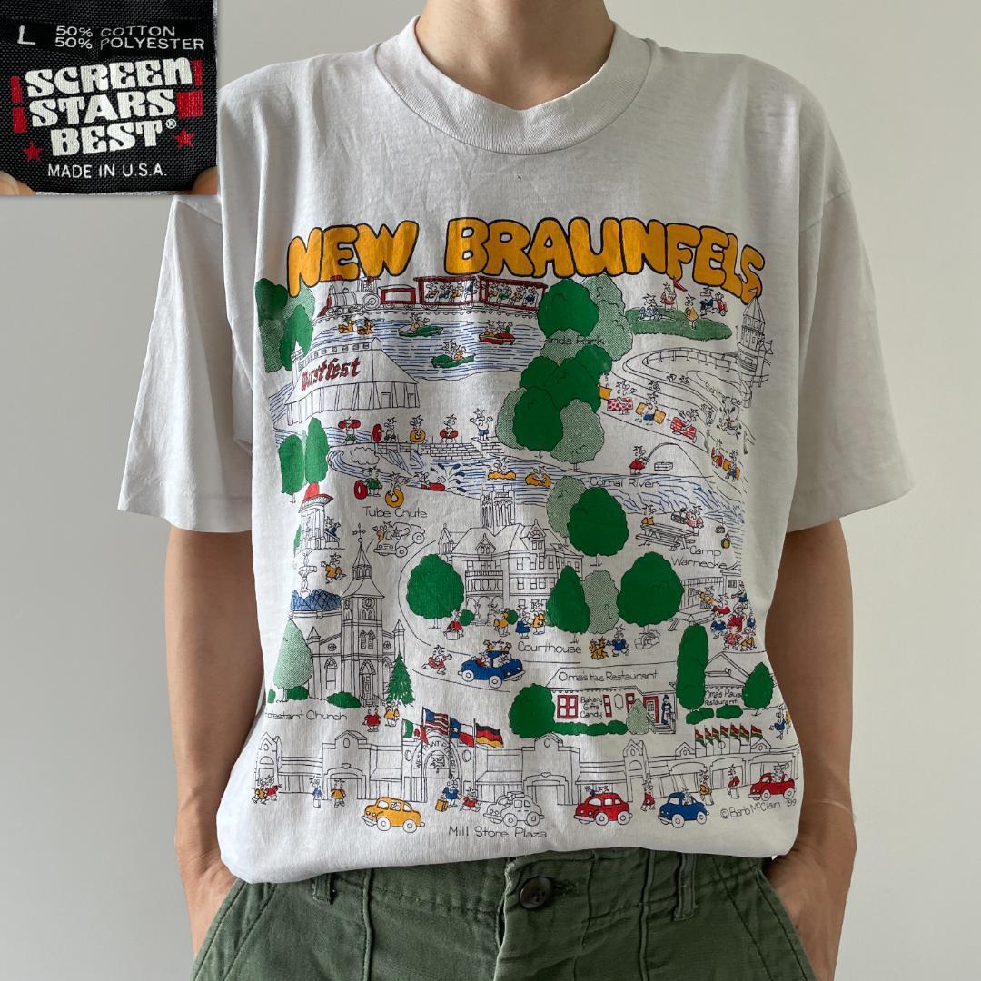 GF712 80s Tシャツ 漫画イラスト カトゥーンシティ シリーズモノ 両面
