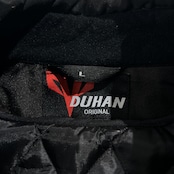 DUHAN ドゥーハン キルティングライナー付 プロテクター入り ライディング ジャケット サイズ L /ブラック系 バイクウェア モータースポーツ