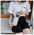 バッグ スマホショルダー タッチパネル対応 ポーチ 斜めがけ レディース 肩掛け スマホポーチ 透明ポケット スマホそのまま操作可能 多機能 軽量 コンパクト おしゃれ 旅行用 サコッシュ 散歩 通勤 通学 お出かけ 買い物 cw-a-6261