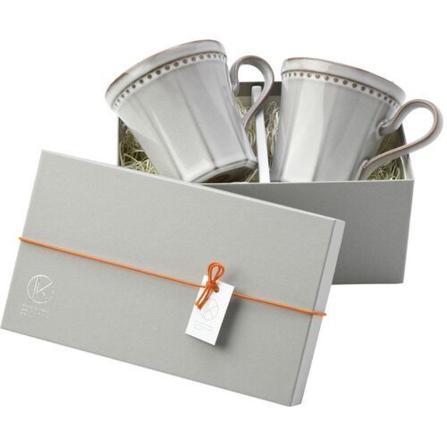 【 再入荷 】美濃焼 ギフトセット｜Roots コリーヌ マグカップペアギフト ギフトパッケージ