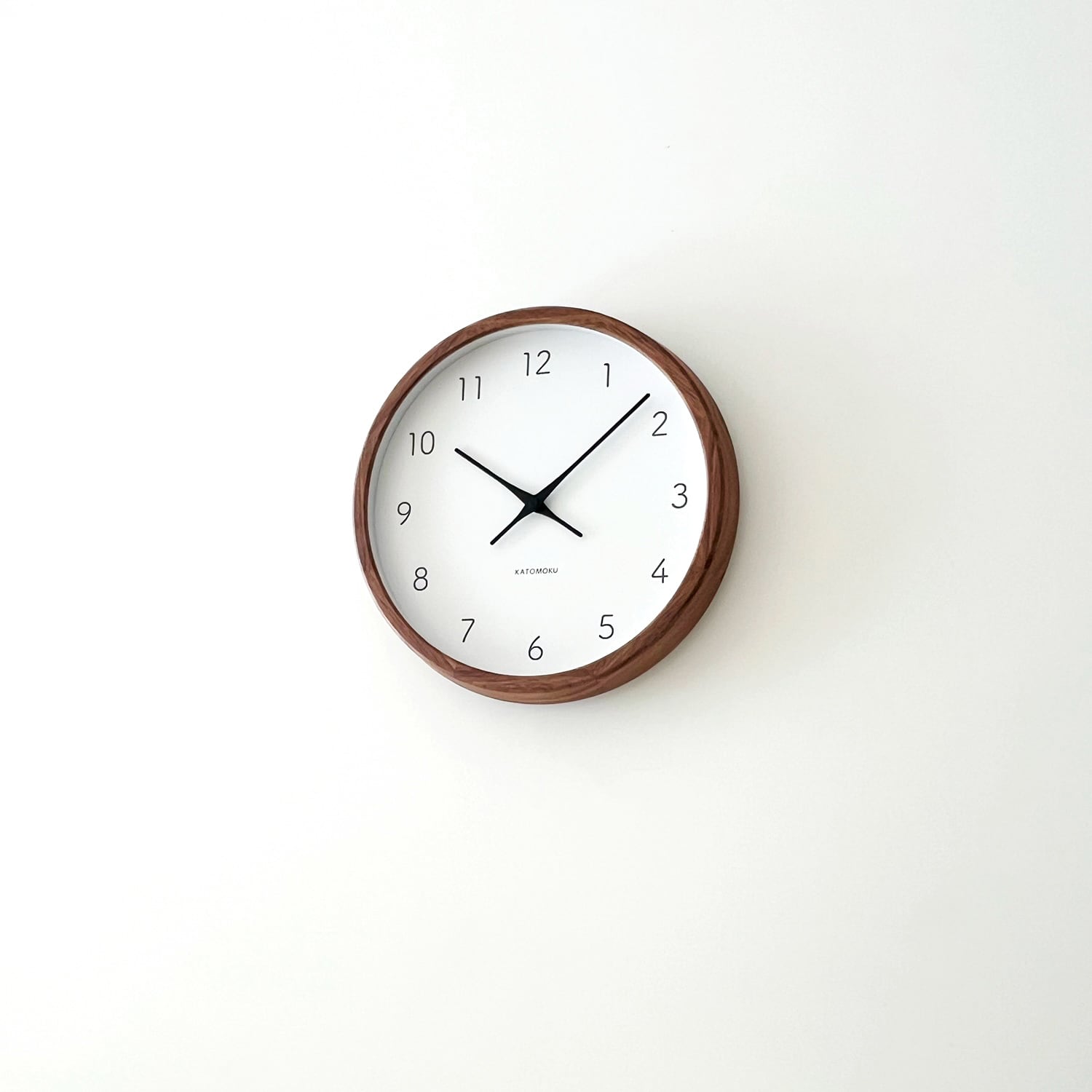 KATOMOKU muku clock 7 ウォールナット km-93WA 掛け時計 | 加藤木工