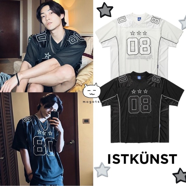 ★THE BOYZ ケビン 着用！！【ISTKUNST】SPORTY MESH JERSEY - 2COLOR