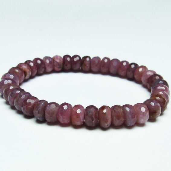 ルビー ブレスレット 9mm 一点物 おまかせ便 111-27572