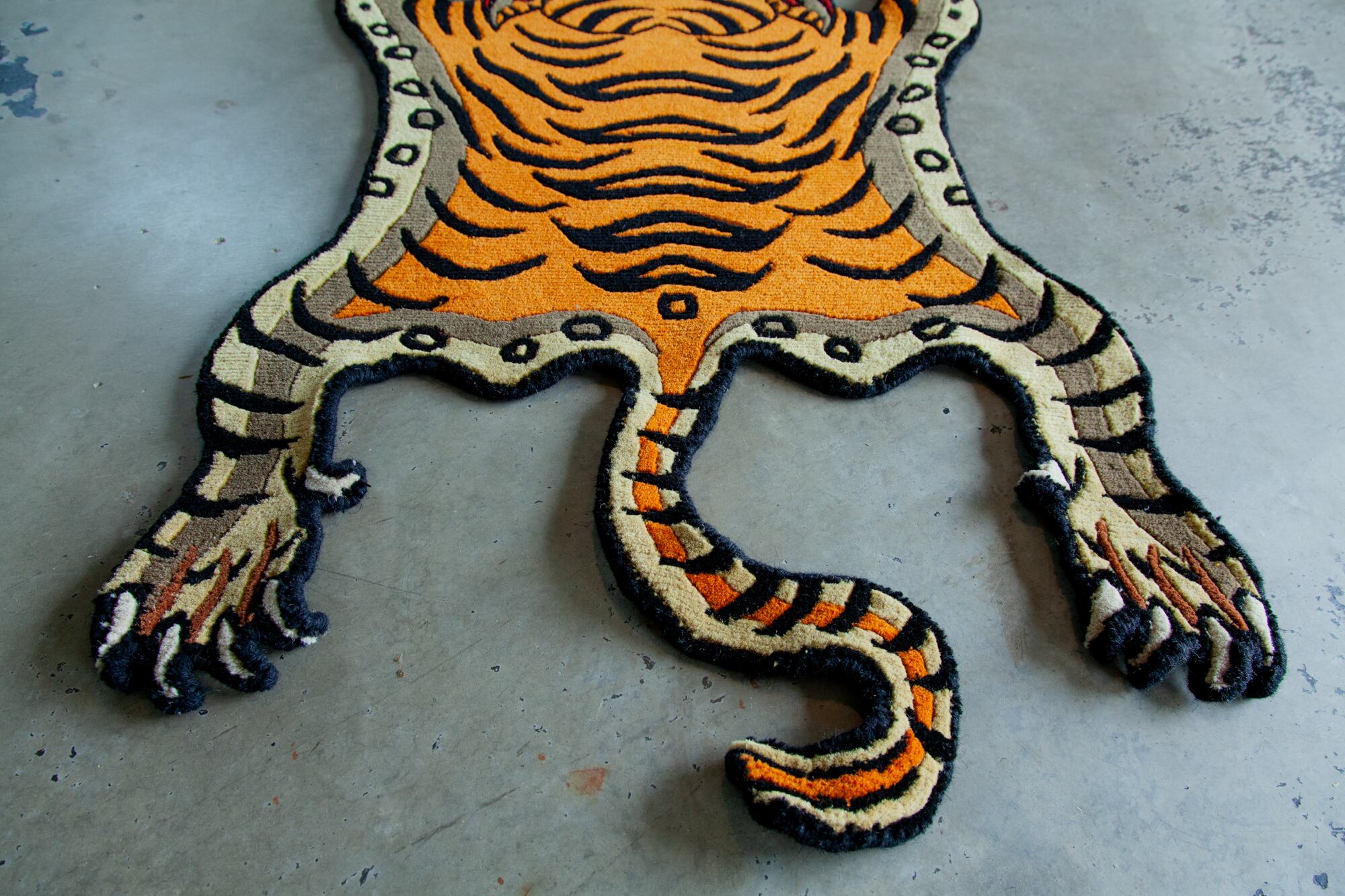 Tibetan Tiger Rug 《Sサイズ•ウール007》チベタンタイガーラグ