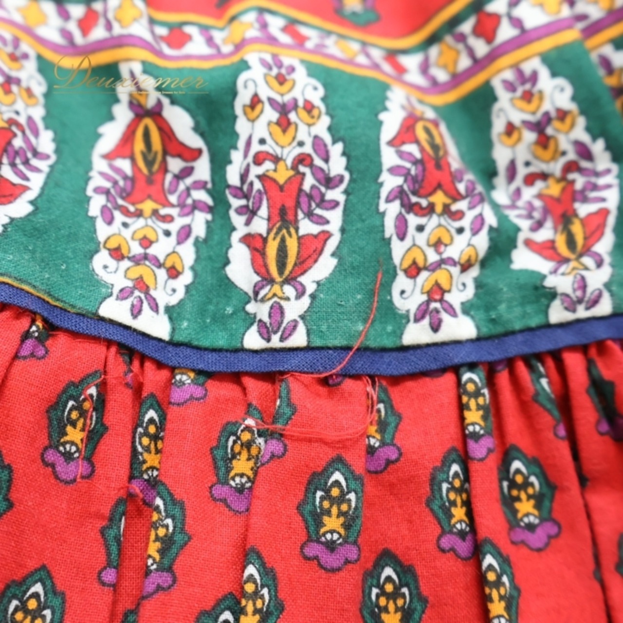 フォークダンス 衣装 スカート レッド系 花柄 カラフル 赤 緑 白 紫 総柄 チロリアン チロルスカート カントリー 華やか 目立つ ダンス衣装 イベント 練習 レッスン グリーン系 ホワイト系 パープル系