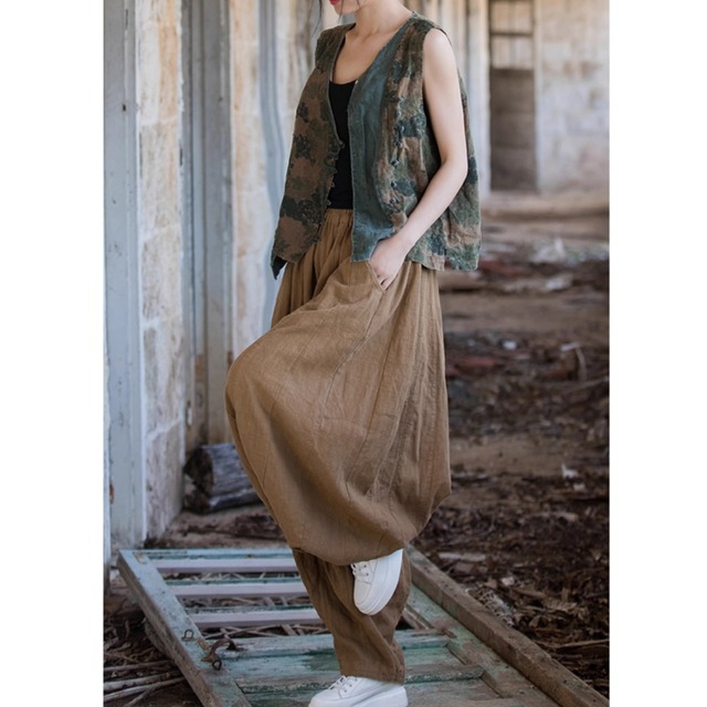 ウエストゴム リラックスシルエット ワイドパンツ　3color  00239