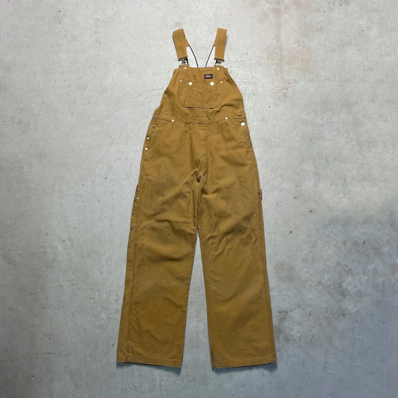 Dickies ディッキーズ ダック地 オーバーオール メンズW34 古着