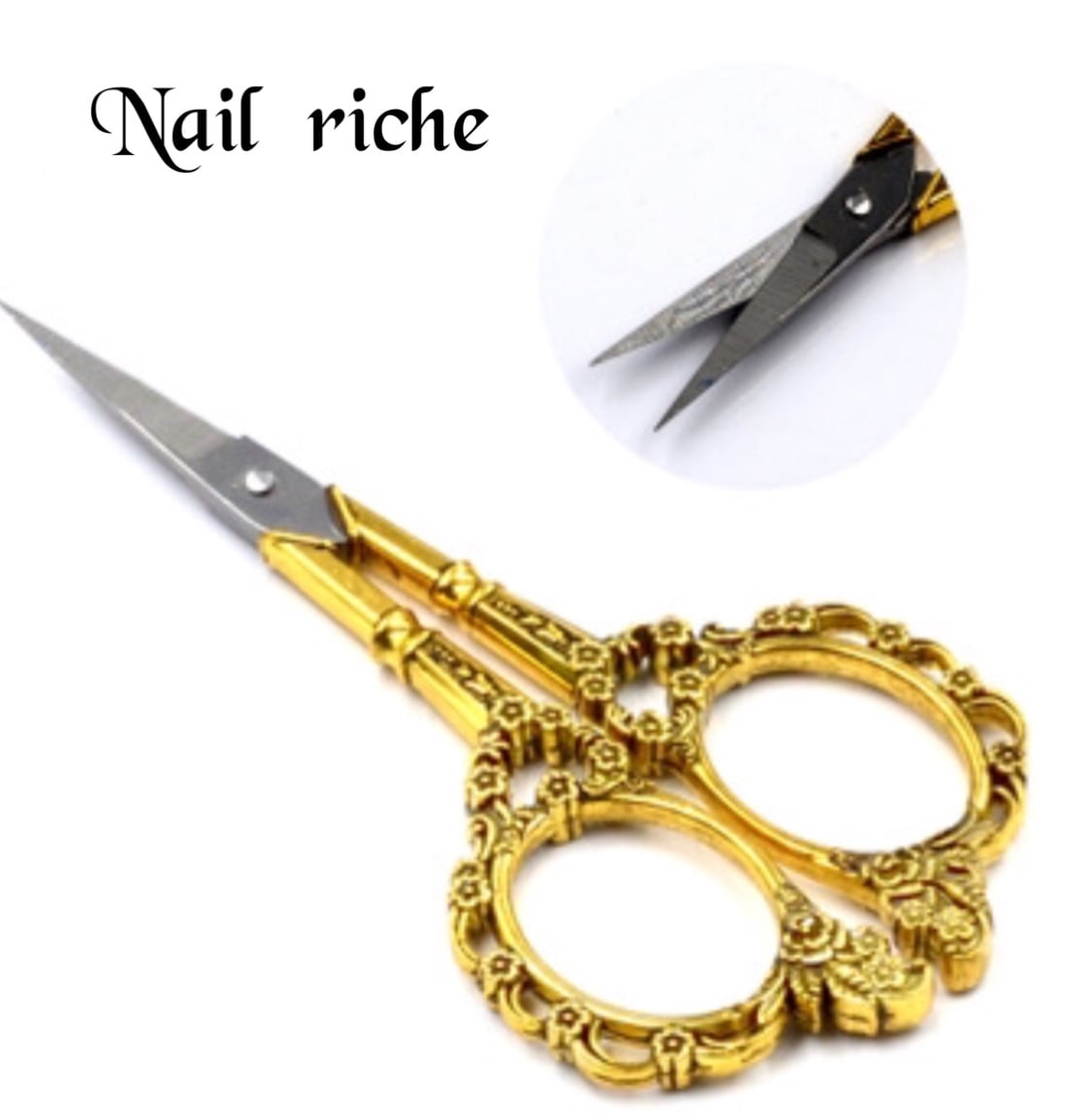 アンティーク調 ネイル用シザー ハサミ | nail-riche/ネイルリシェ