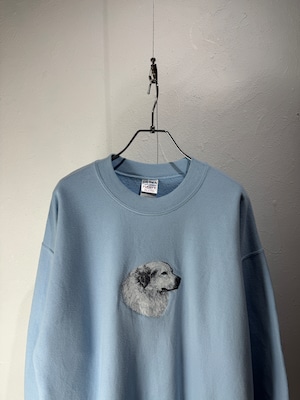 00’s “Great Pyrenees” Dog Art Embroidery Sweatshirt