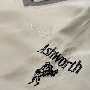 【Ashworth】フォーシーズンズホテル 企業系 プルオーバー 刺繍ロゴ  Vネック US古着