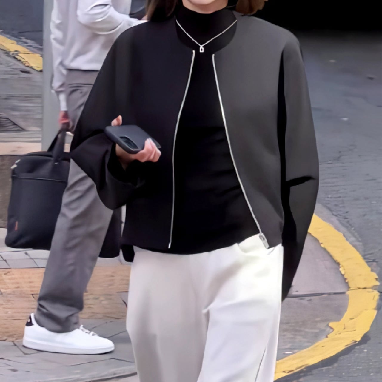 Zip-up Cropped Short Jacket L00481