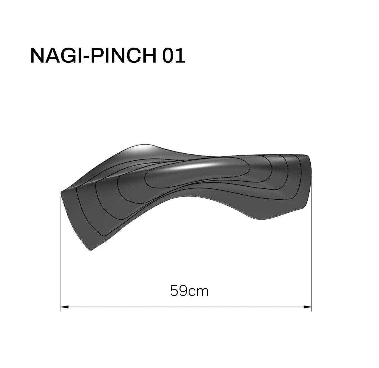 【木製クライミングホールド】NAGI-PINCH 01