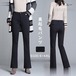 ビジネススーツパンツ レディース スーツパンツ 裏起毛 冬 ストレートパンツ ベルボトム 裏ボア フレアパンツ 体型カバー オフィス パンツ OL 通勤 ストレッチ