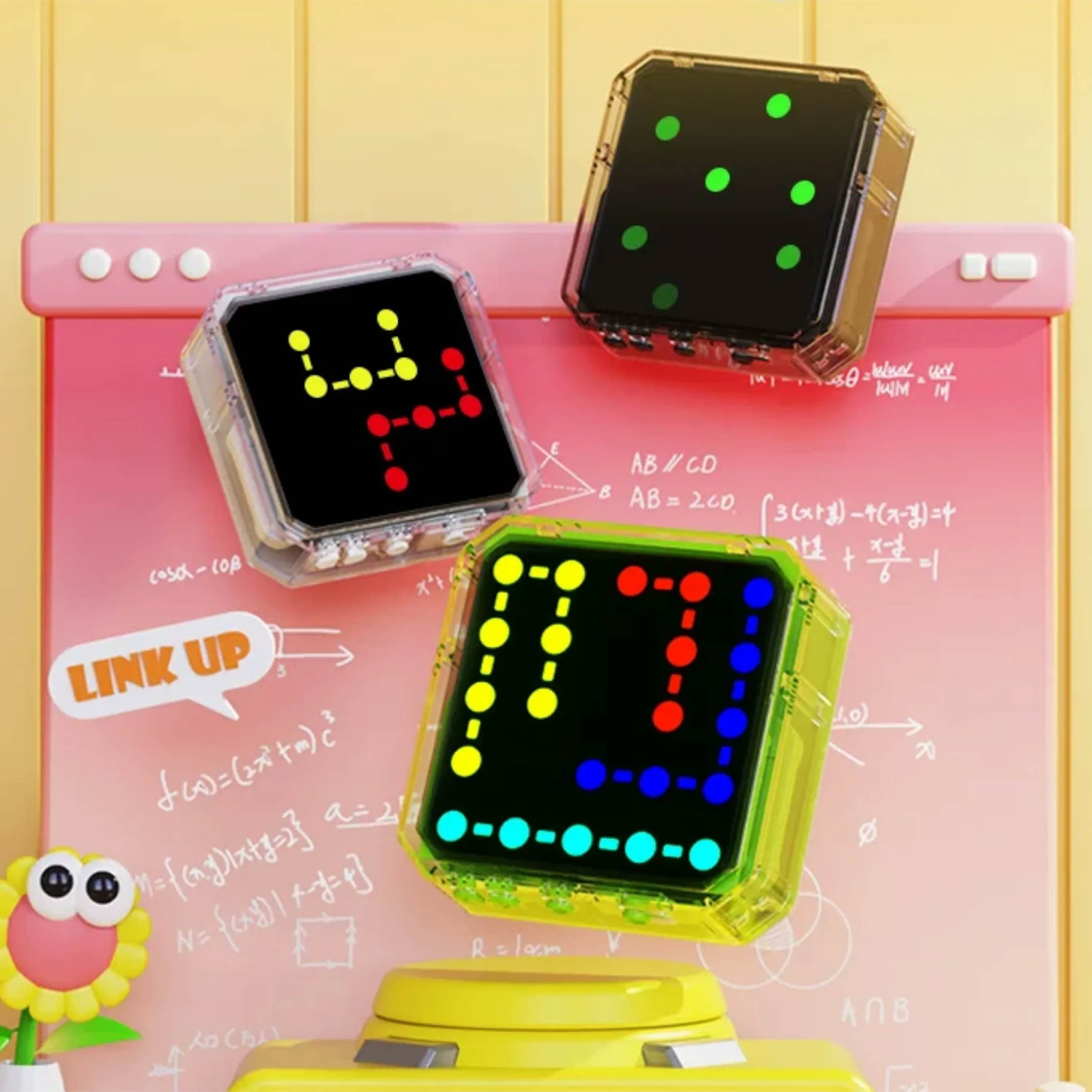 光るパズル 2点セット HY 653 . LEDロジックパズル 全500レベル 3ゲームモード 電子パズル