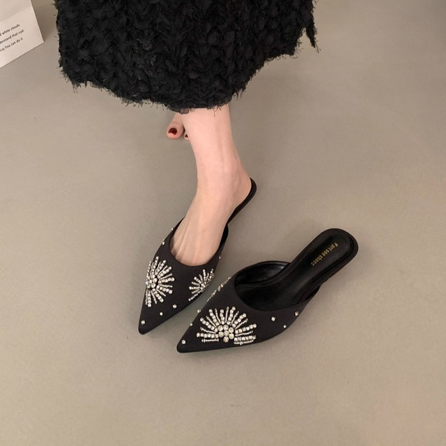 rhinestone mule 10828