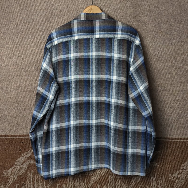 60s Penneys TOWNCRAFT Shadow Plaid Rayon Box Shirt (L 60s Penneys TOWNCRAFT Shadow Plaid Rayon Box Shirt (L