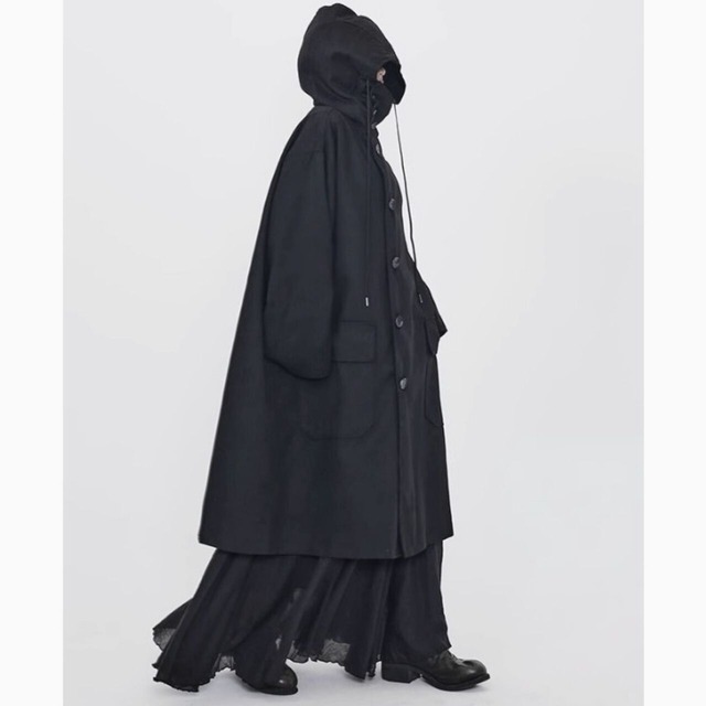 Oversized hoodie mod coat C0698