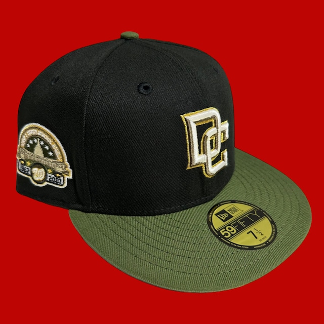 Washington Nationals 45th Anniversary New Era 59Fifty Fitted / Black,Moss Green (Brown Brim)