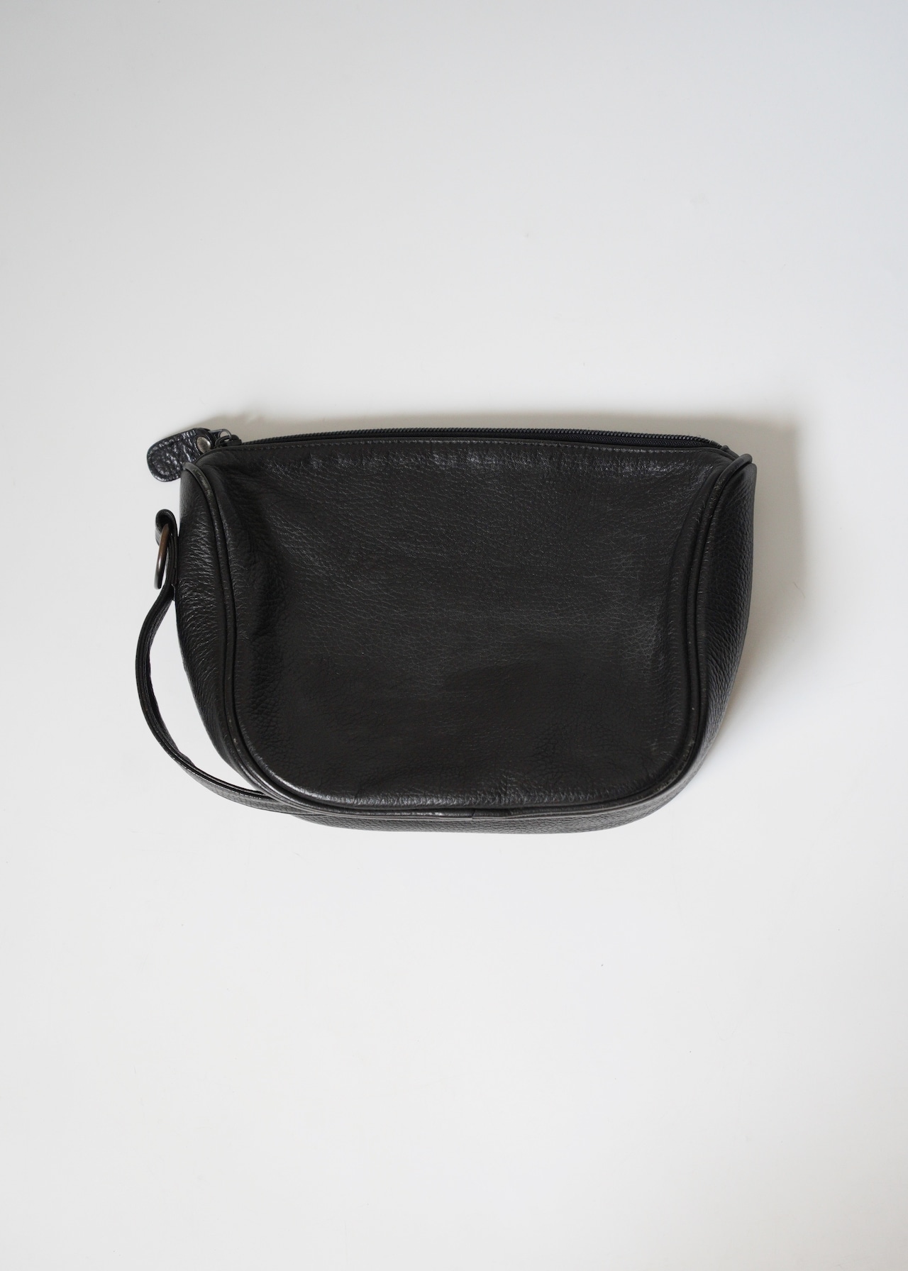ISSEY MIYAKE leather clutch hand bag