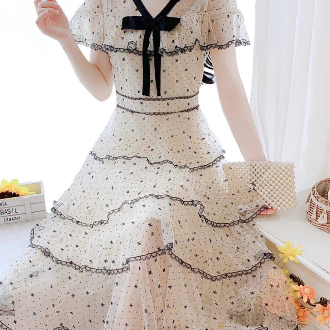 ❤️25新作 新品♡ SelfPortrait オレンジドットワンピース♡ E20 ドットガーリーワンピ*Z289 | cherie ange