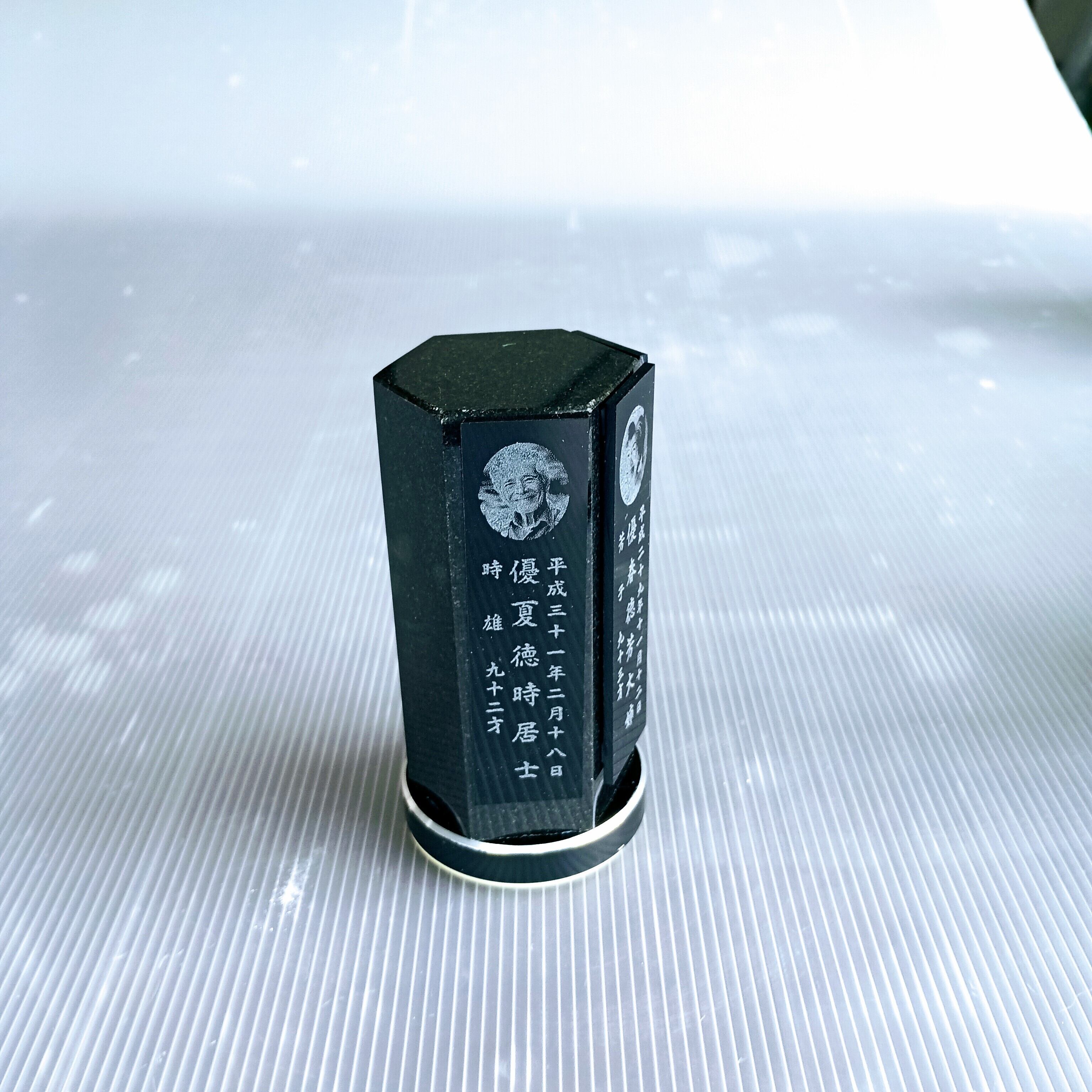 回転位牌　６人用悠想天回　6R60A黒　３名様分