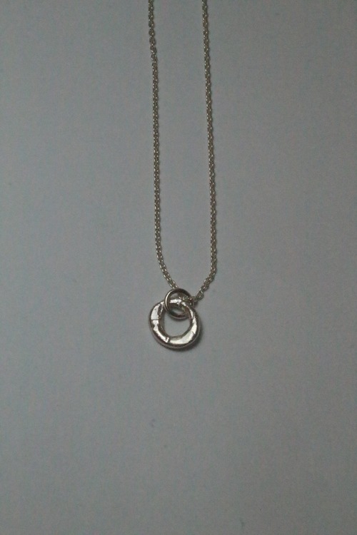 circle S top necklace (silver925)