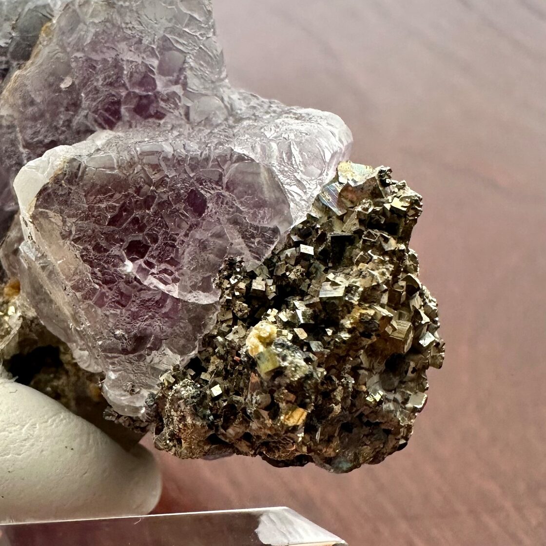 フローライト / パイライト / クォーツ【Fluorite with Pyrite 