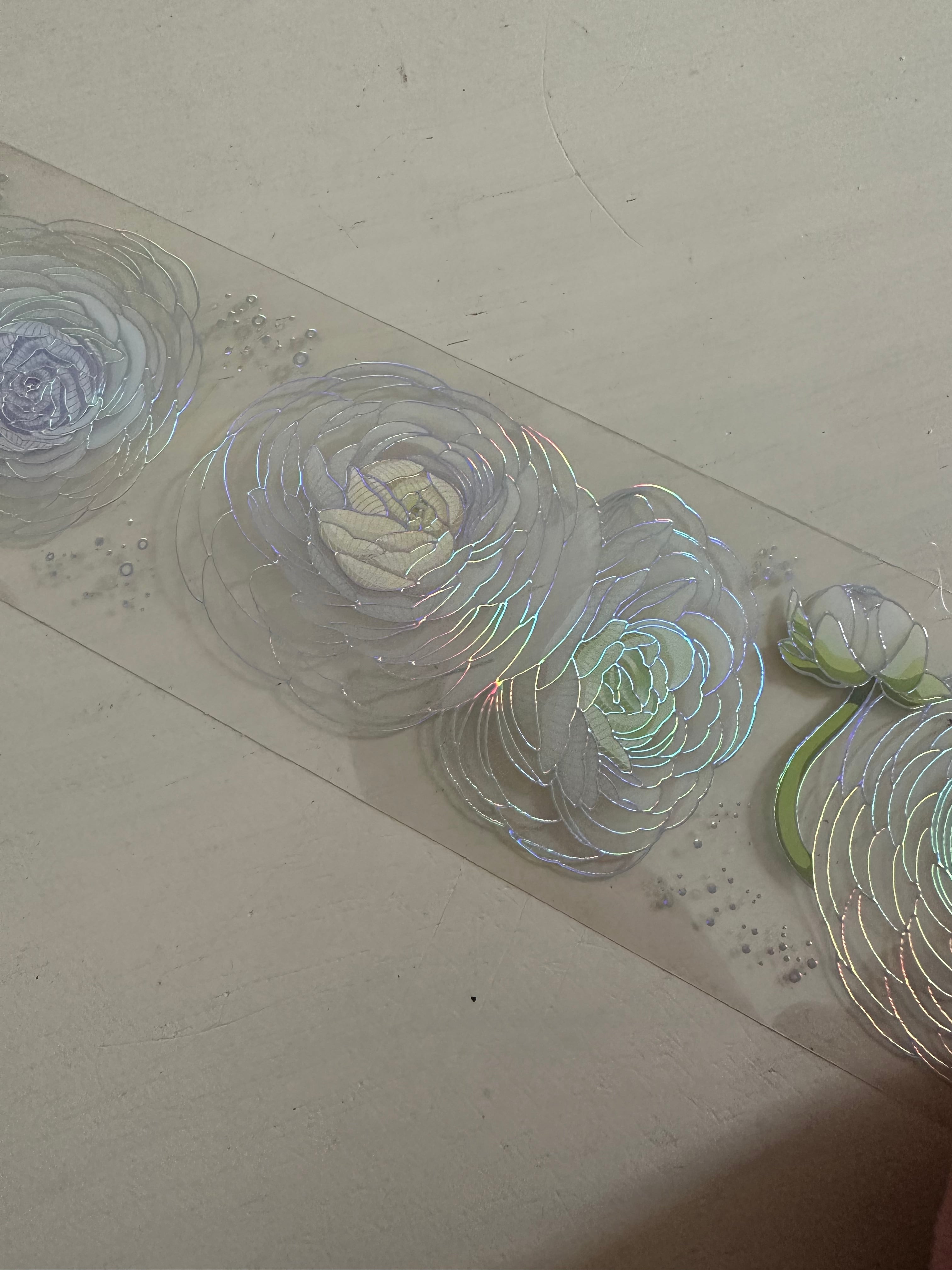 玉脂毛莨 フラワー系 装飾系 海外マステ 切り売り 1ループ | Pay ID