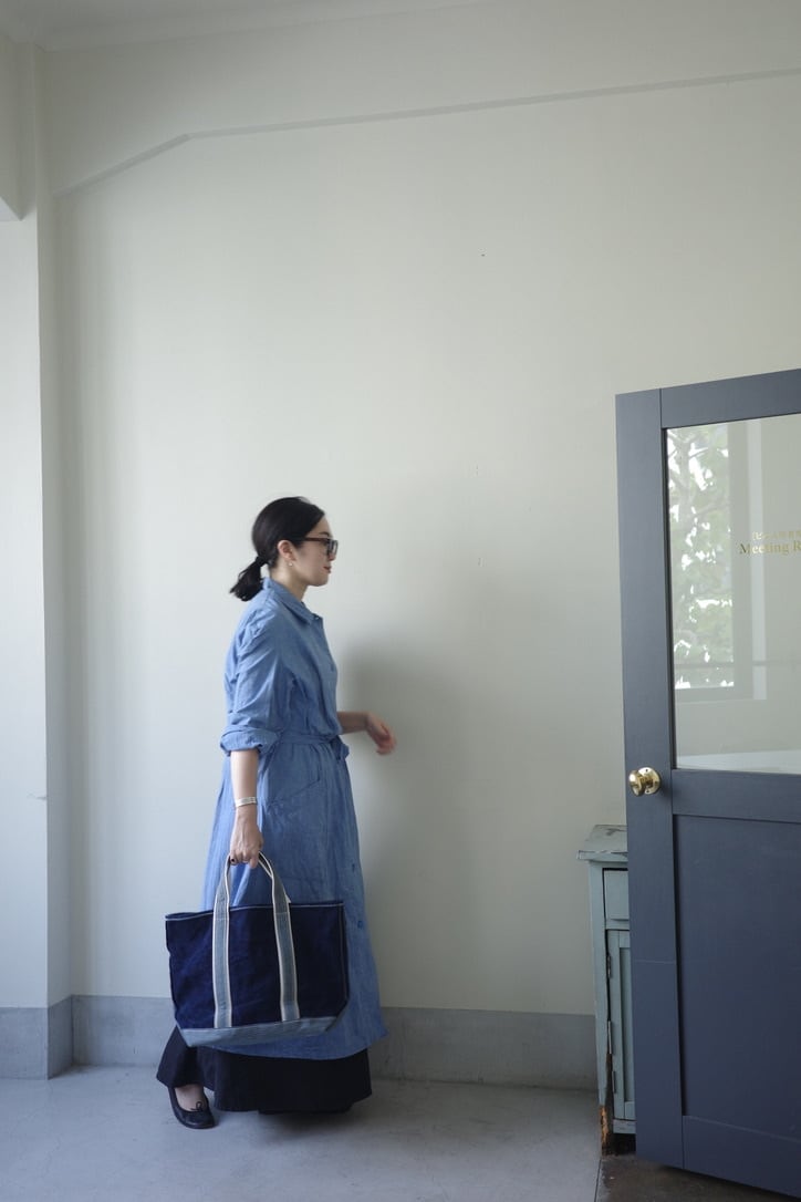 OUTIL ウティ / SAC COLMAR M (INDIGO / STRIPE) | genre OUTIL ウティ / SAC COLMAR M (INDIGO / STRIPE) | genre