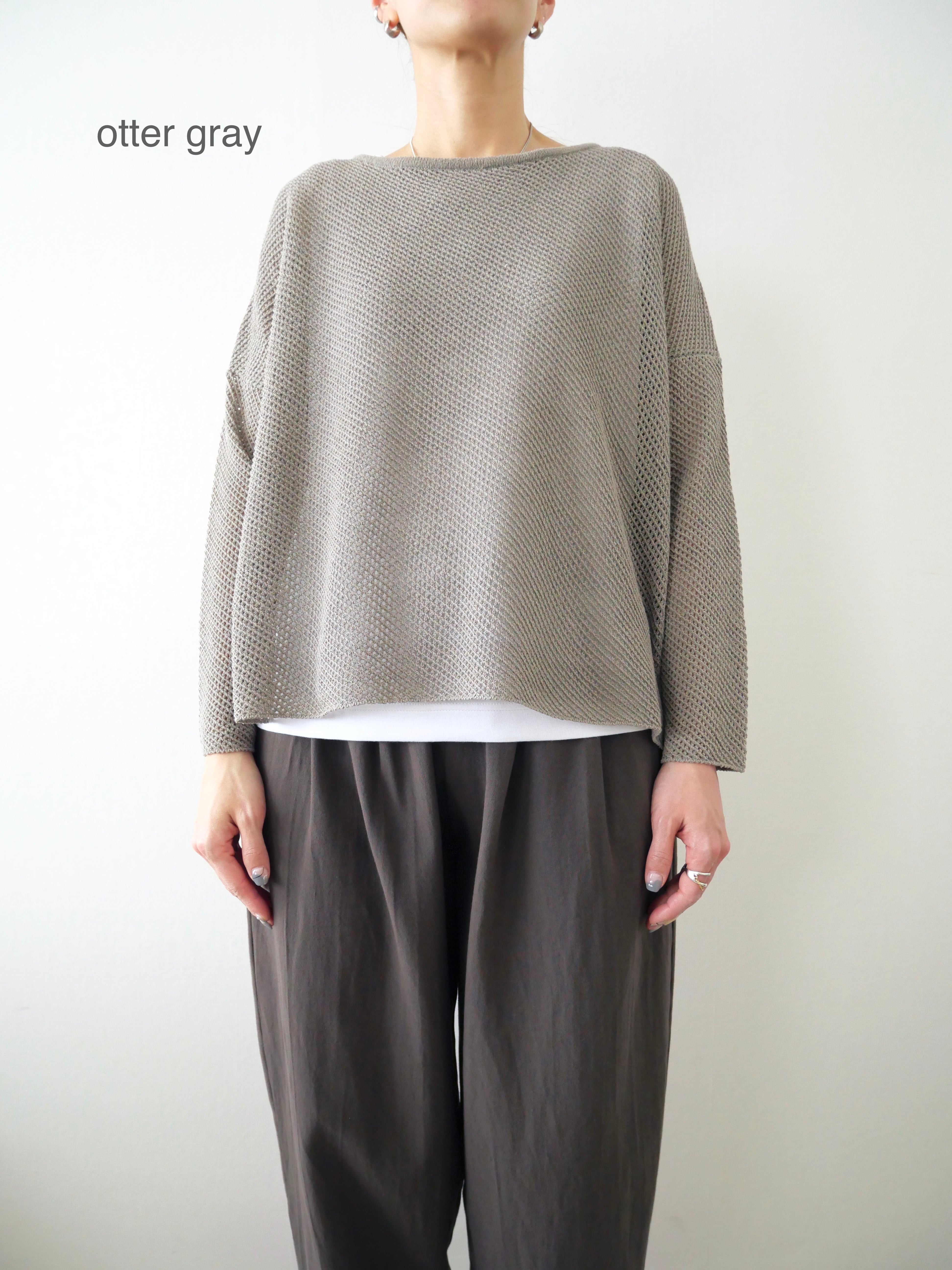 evam eva / cotton paper yarn pullover | t a - n a