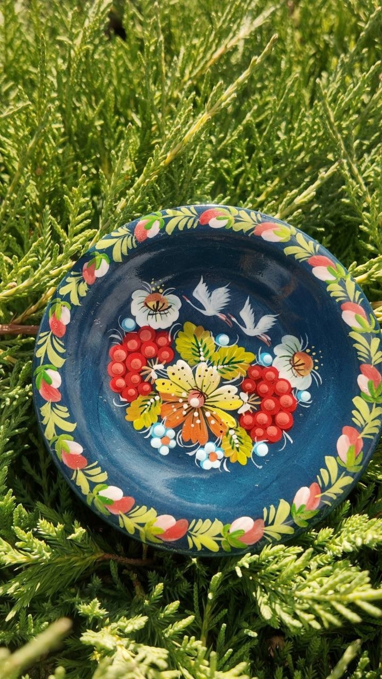 ペトリキフカ・プレート 10cm （Khomenko） - 3