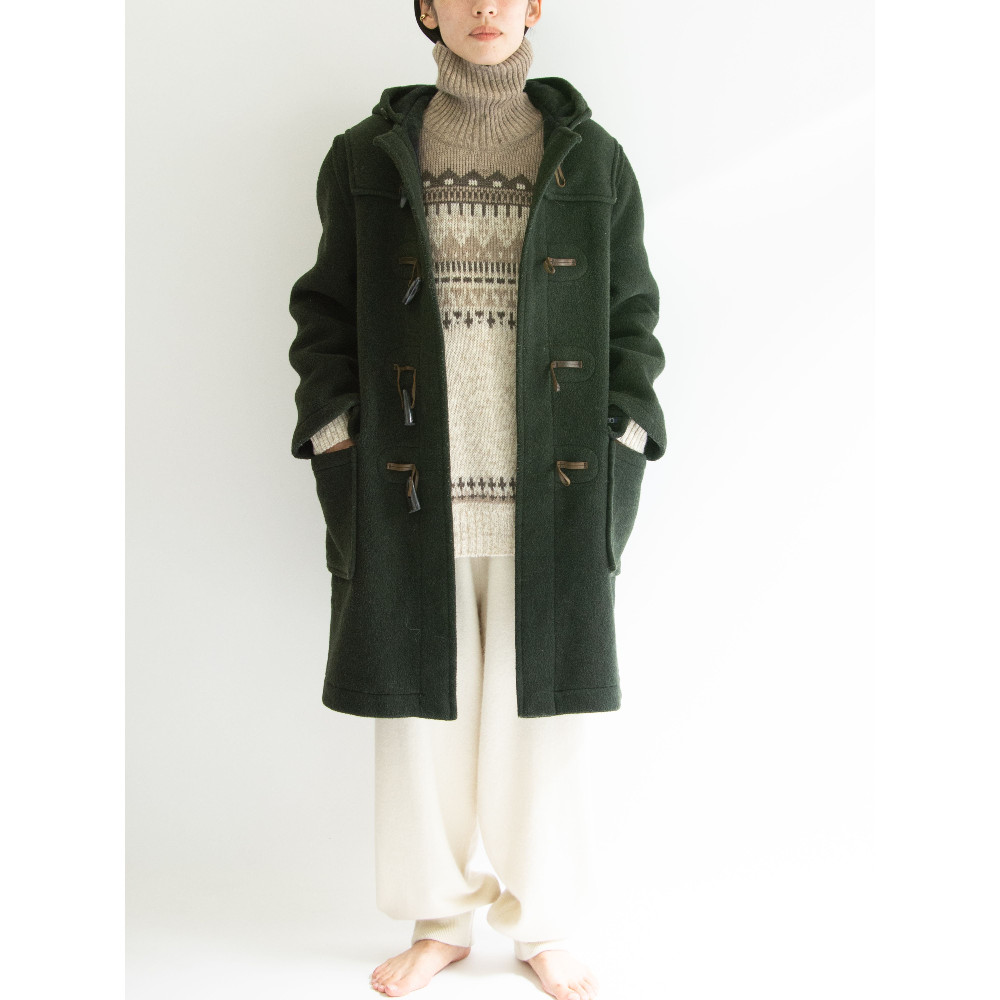 STARK】Made in England 80's Wool-Polyester Duffel Coat（英国製