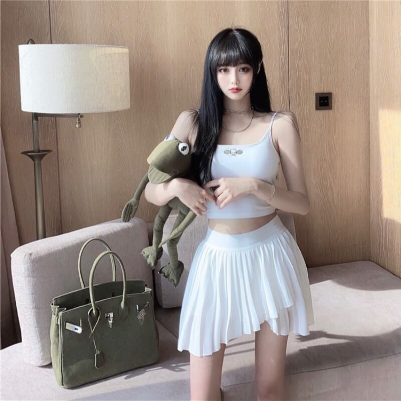 アンビリカルアンビリカルホワイトスモールスリングレディースサマーノースリーブボトムスベスト2020新しいショートスタイルインナージャケットとアウター ブラックストロベリース29689788396