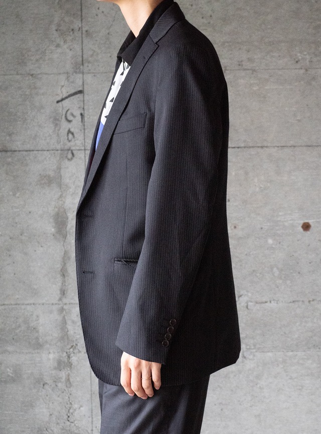 "Mr. JUNKO" 1990s Stripe tailored jacket