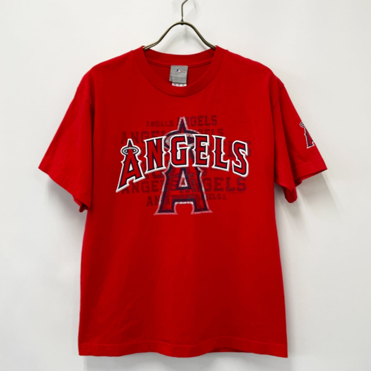 古着 送料無料 MLB アナハイムエンゼルス メキシコ製 ユニセックス Tシャツ アカ