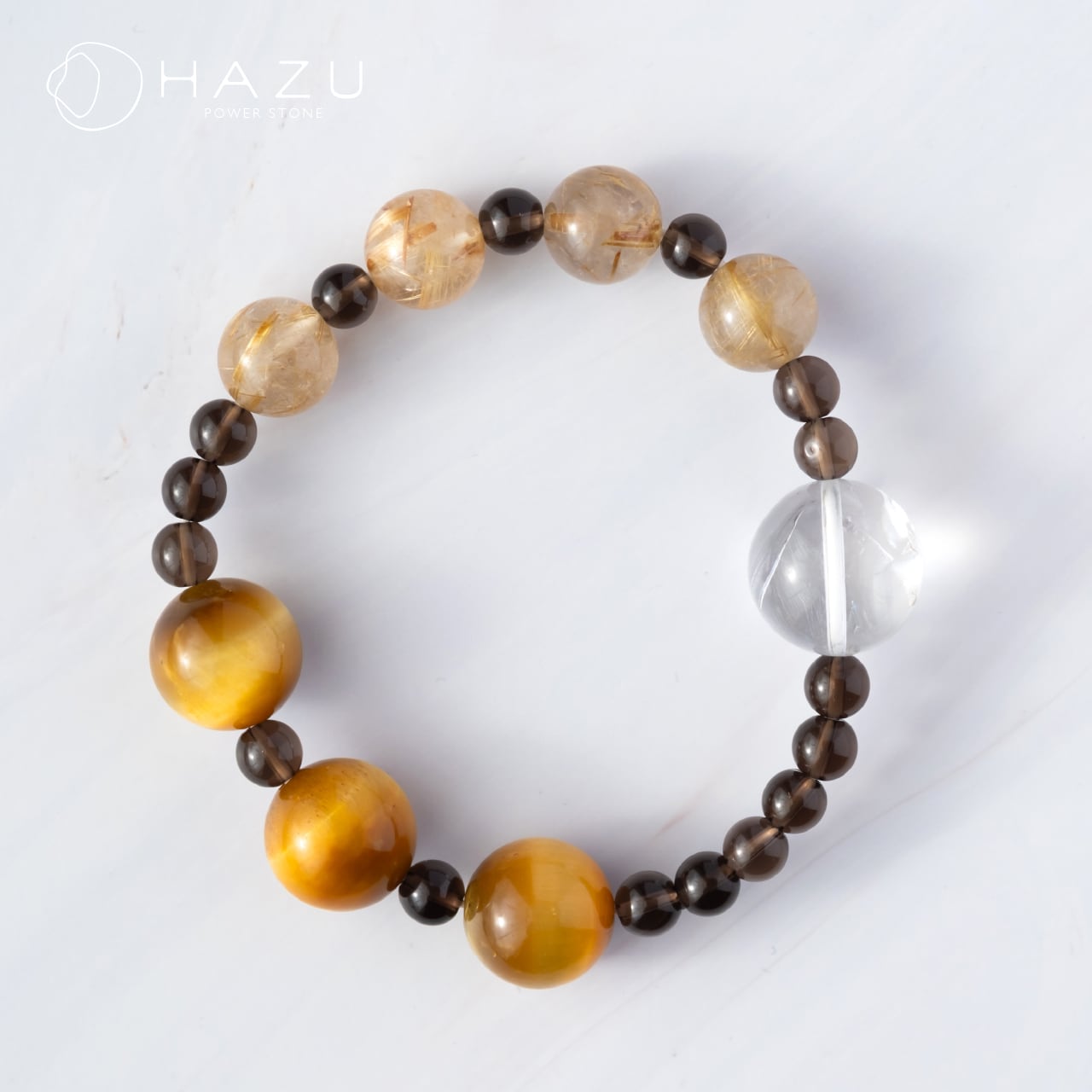 スモーキールチル エッグ たまご 置物 天然石 金運 希少/ありそう